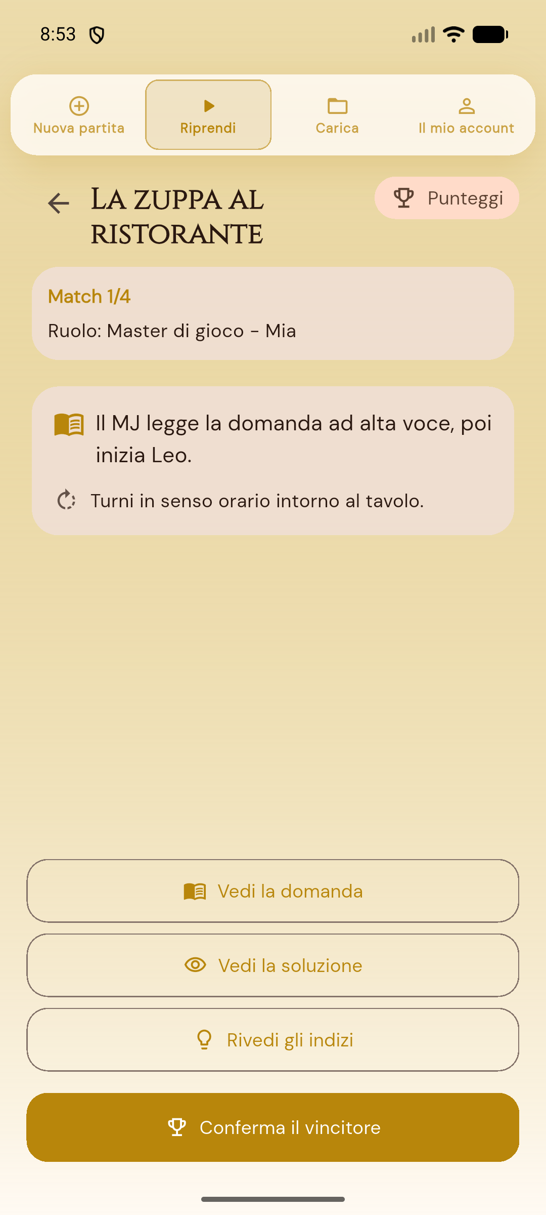 Hub del Game Master